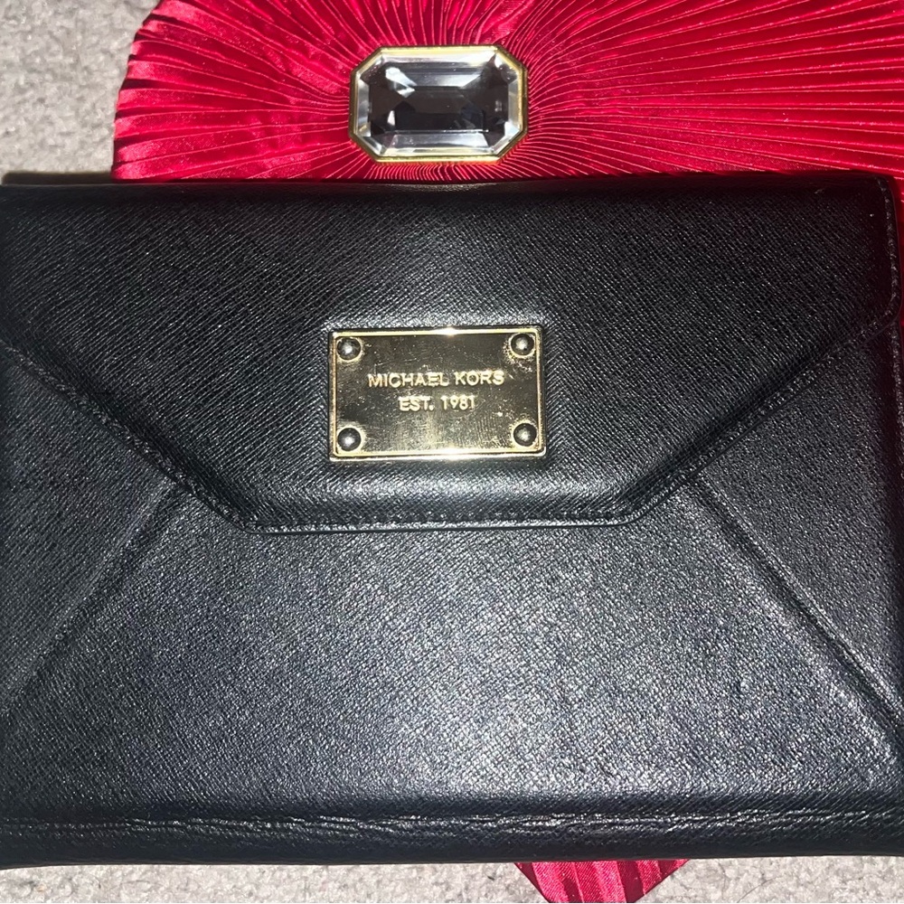 Michael Kors Black Envelope Clutch
